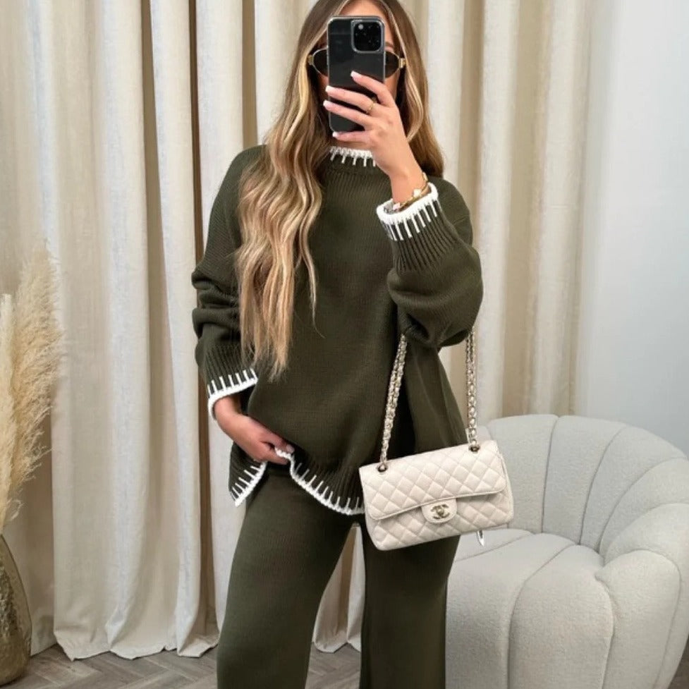 Althea – Contrast Trim Lounge Set