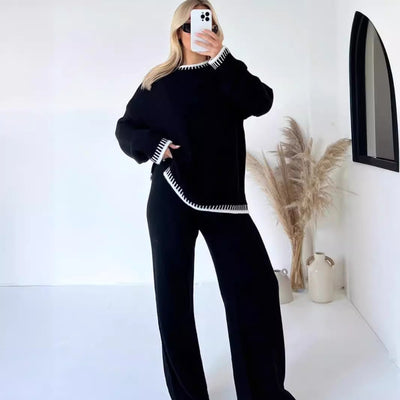 Althea – Contrast Trim Lounge Set