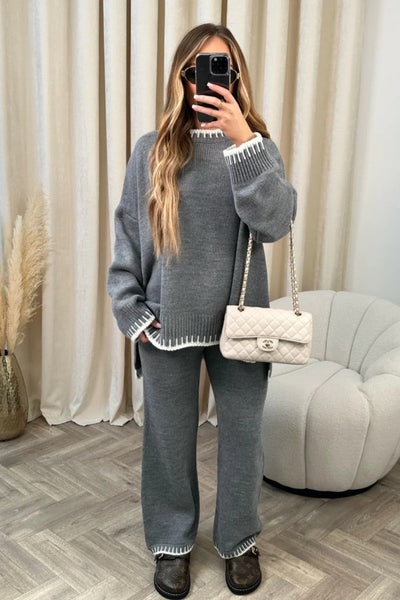 Althea – Contrast Trim Lounge Set