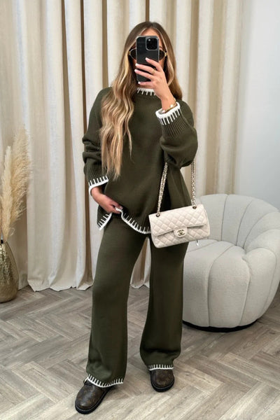 Althea – Contrast Trim Lounge Set