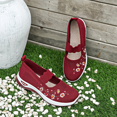 Amethyst – Embroidered Comfort Slip-Ons