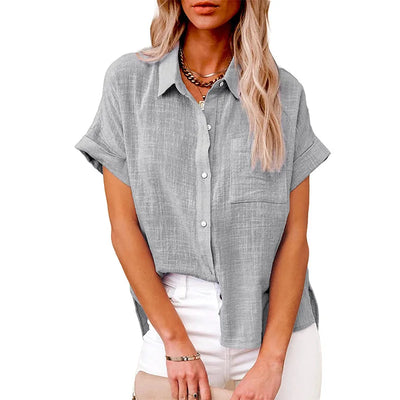 Anastasia – Textured Short Sleeve Polo Shirt