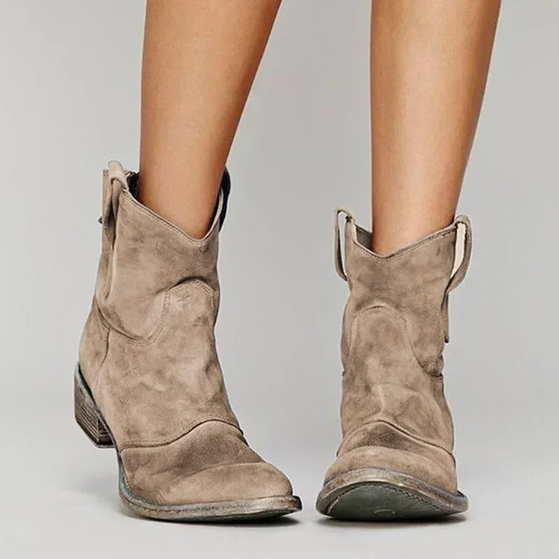 Fria – Distressed Ankle Boots