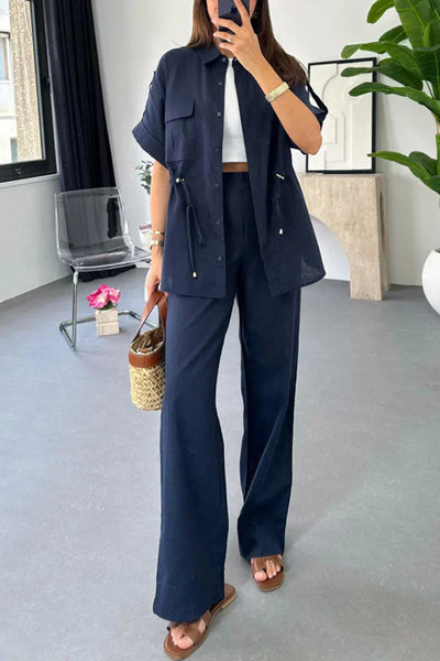 Charm – Relaxed Shirt and Trousers Set