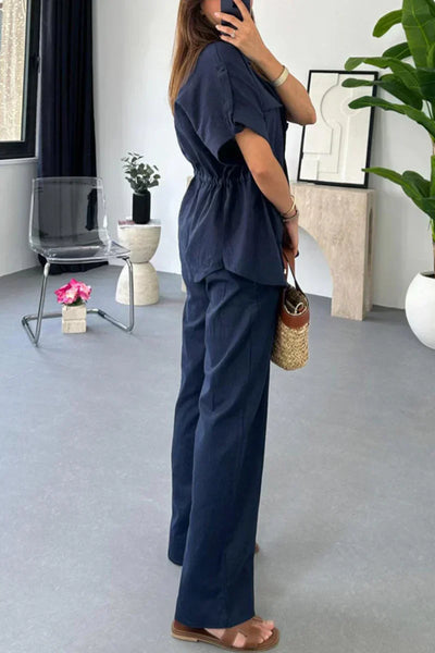 Charm – Relaxed Shirt and Trousers Set