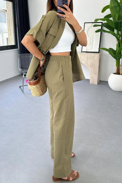 Charm – Relaxed Shirt and Trousers Set