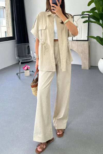 Charm – Relaxed Shirt and Trousers Set