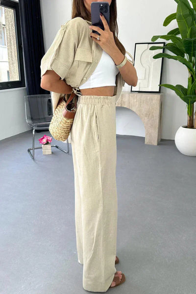 Charm – Relaxed Shirt and Trousers Set