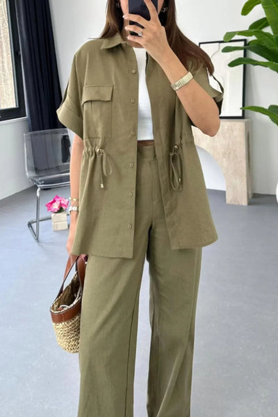 Charm – Relaxed Shirt and Trousers Set