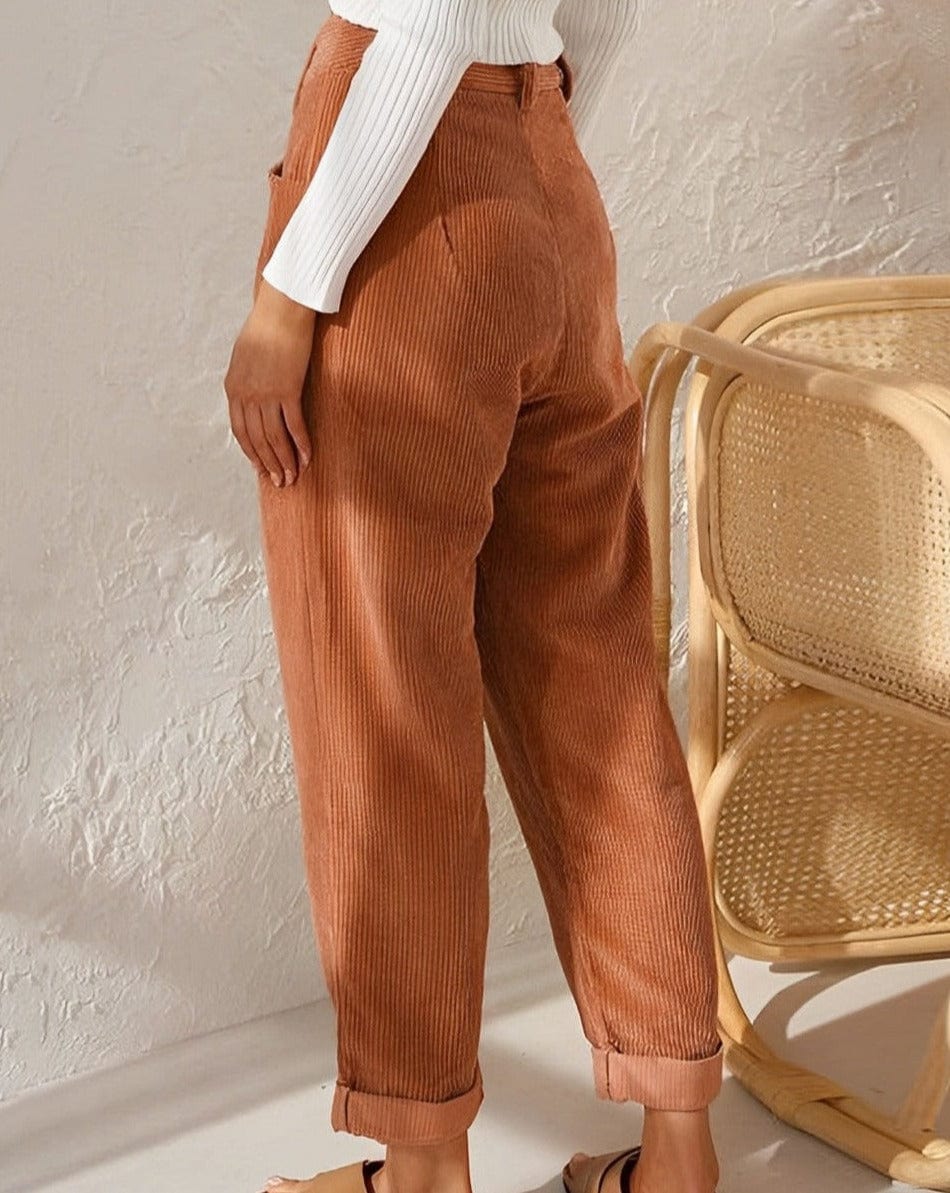 Sarah – Relaxed Corduroy Trousers